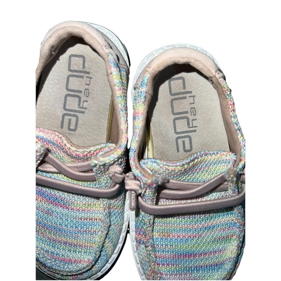 Hey Dude Wendy Baby Toddler Sox Sneakers Size K6 6 Pastel Slip On Shoes Pink - Picture 5 of 7